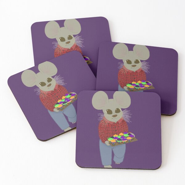 Item preview, Grandparent mouse with Halloween cupcakes designed and sold by stosphia.