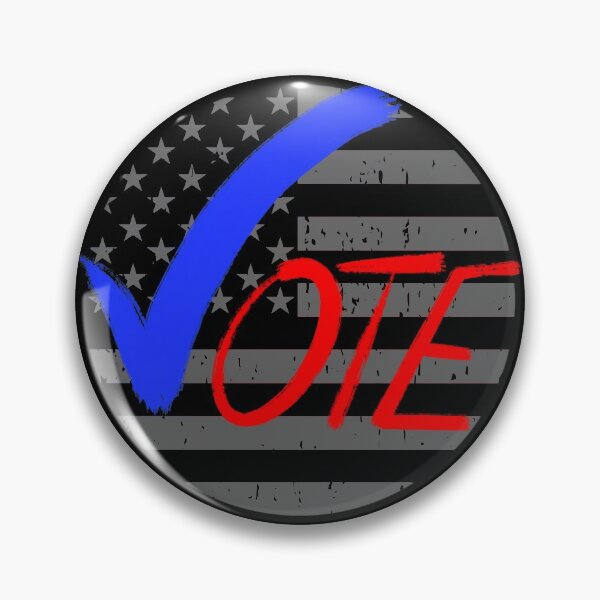 Artikelvorschau, Vote Blue Check American Flag Design entworfen und verkauft von ForFunDesigns.