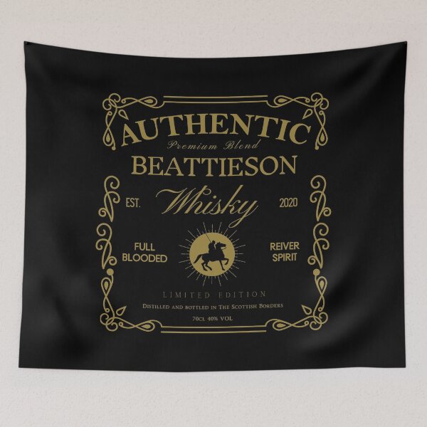 Aperçu de l'œuvre BEATTIESON Whisky Label | Border Reivers créée et vendue par yourscotborders.