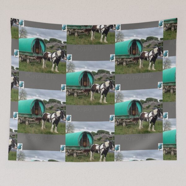 Item preview, horse drawn gipsy bowtop wagon designed and sold by amy greaves.