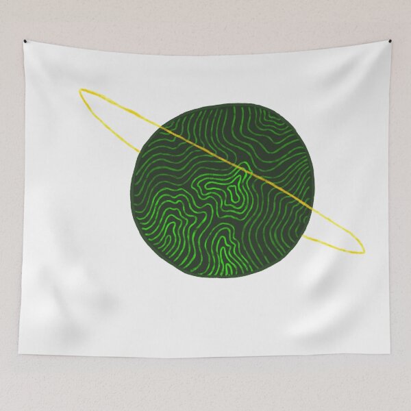 Item preview, Green saturn designed and sold by memarabord.