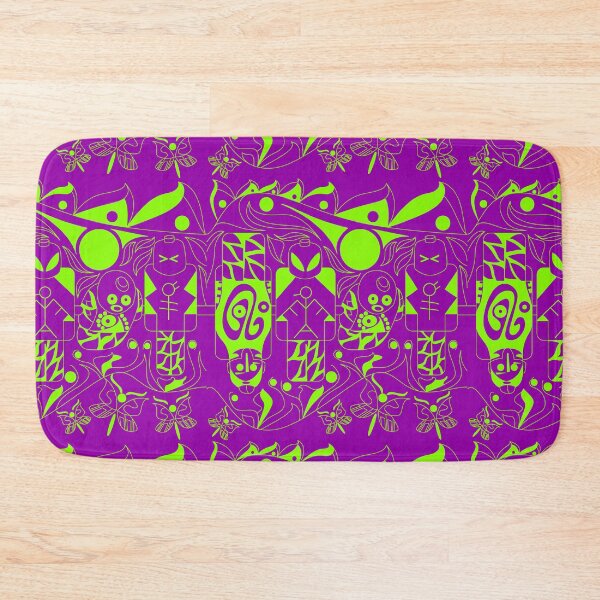 Item preview, led purple atlante brick alien in soccer ecopop pattern designed and sold by jorgelebeau.