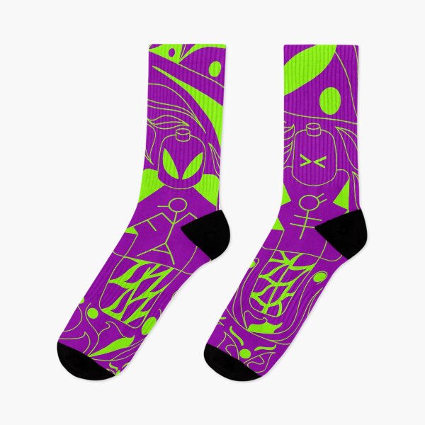 Item preview, led purple atlante brick alien in soccer ecopop pattern designed and sold by jorgelebeau.