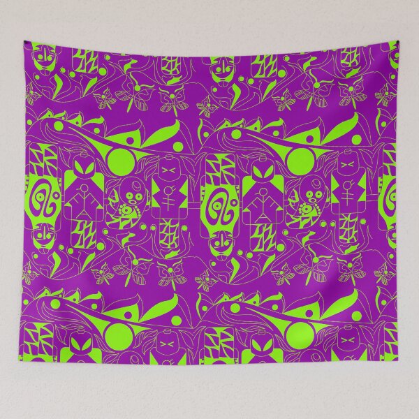 Item preview, led purple atlante brick alien in soccer ecopop pattern designed and sold by jorgelebeau.