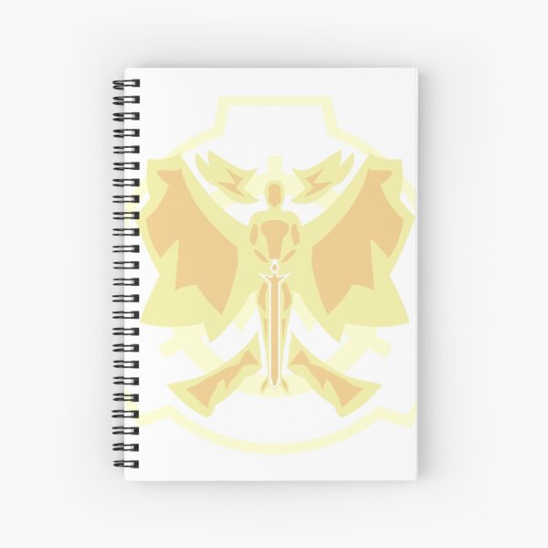 The Flaming Sword Of Scp 001 The Gate Guardian Spiral Notebook By Scpillustrated Redbubble