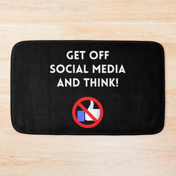 Item preview, Get Off Social Media and Think designed and sold by WhimsicaliTee.