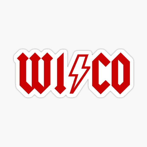 wisco acdc Sticker