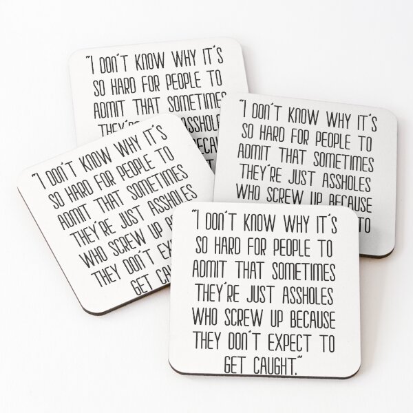 Item preview, One of us is lying sticker quote designed and sold by CornerStore007.