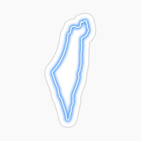 Item preview, Israel - Neon Blue Light designed and sold by shtkthtstks.