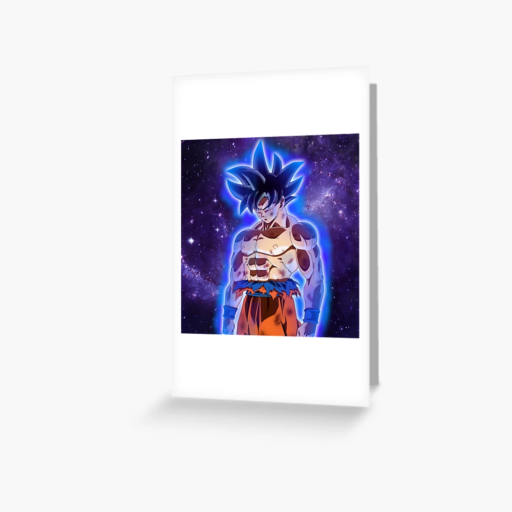 Super Saiyan Blue Goku Greeting Card by Creationistlife