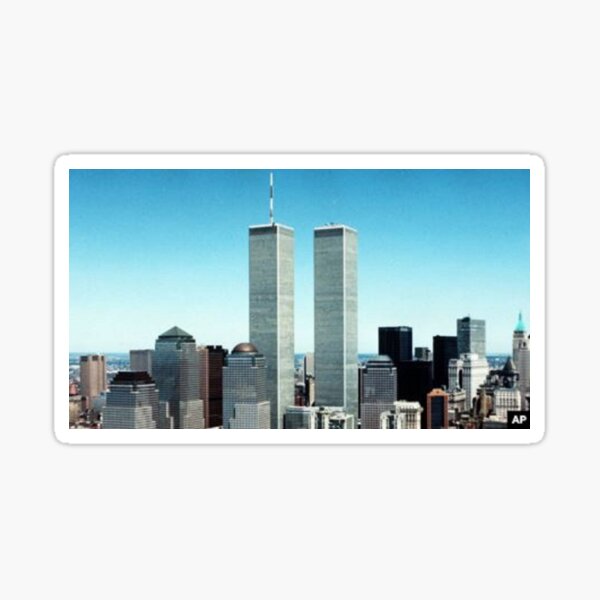Twin Towers Stickers Redbubble - roblox twin towers decal