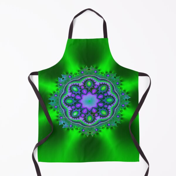 Item preview, fractal púrpura sobre fondo verde designed and sold by dedoma.
