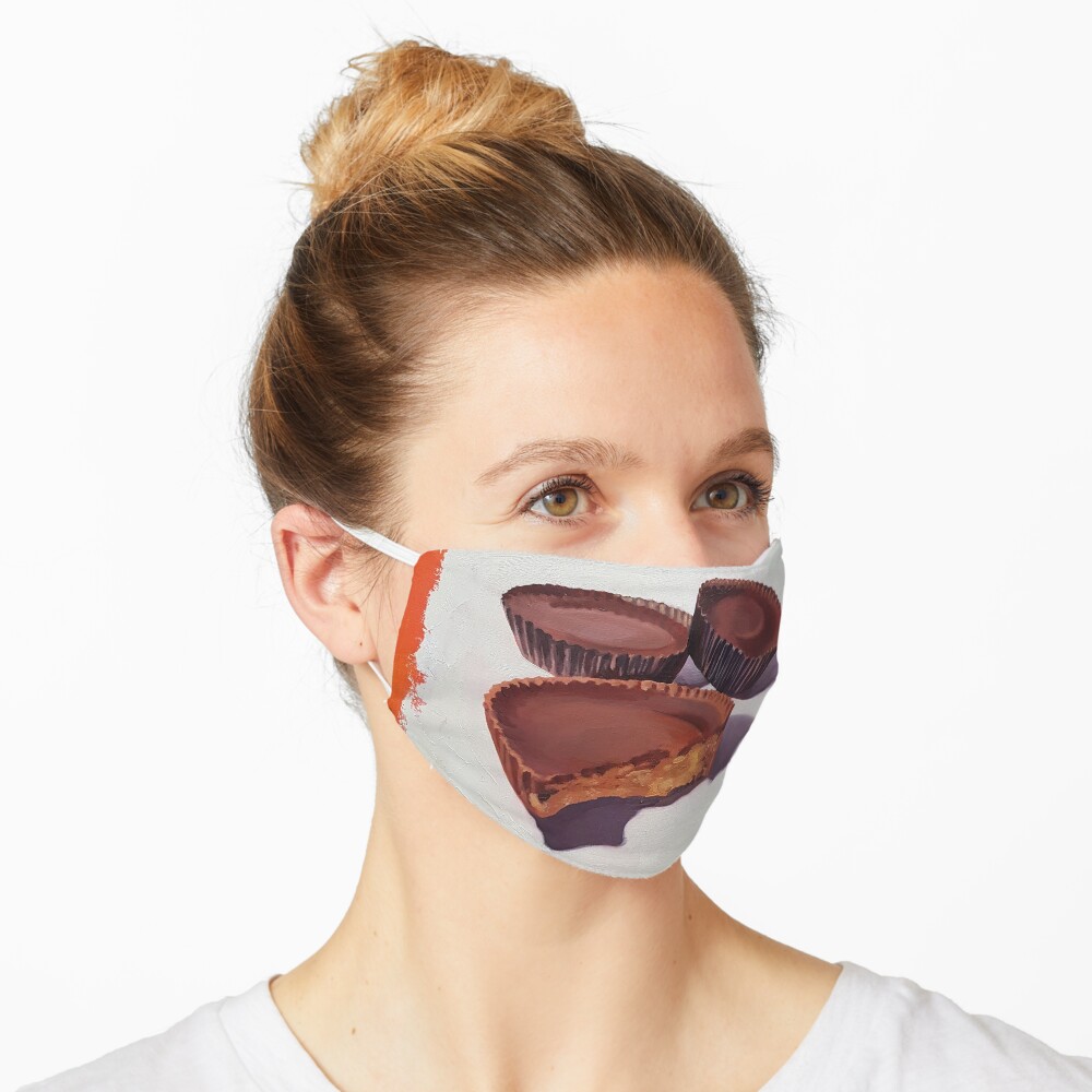 Peanut Butter Cups painting Mask