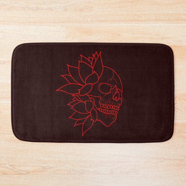 Item preview, Red skull and water lilies designed and sold by BV-creas.