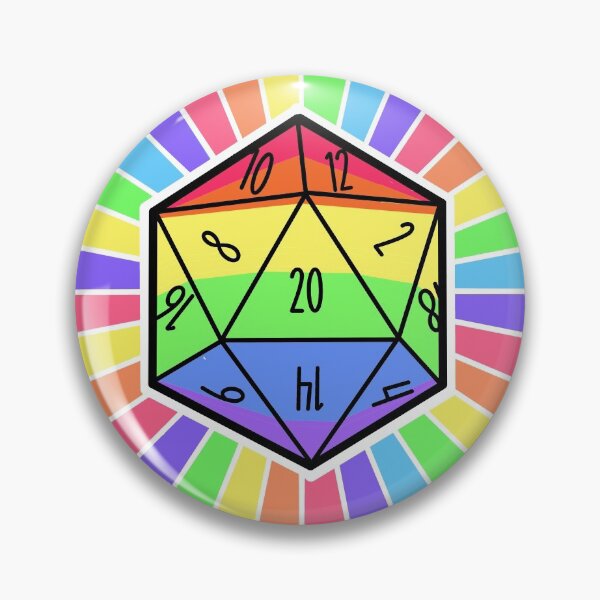 Item preview, Gay Flag d20 designed and sold by Emma Stevens.