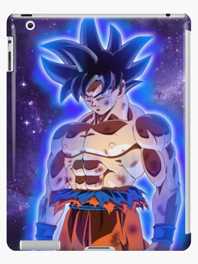 Plaid avec l'œuvre « Dragon Ball Super Son Goku ultra instinct fond d'écran  » de l'artiste Maystro-design