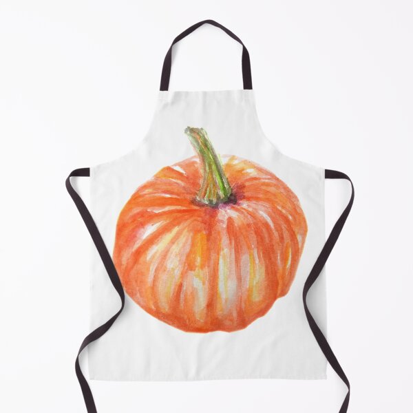 Item preview, Little orange watercolor pumpkin designed and sold by Stephanie Skeem.