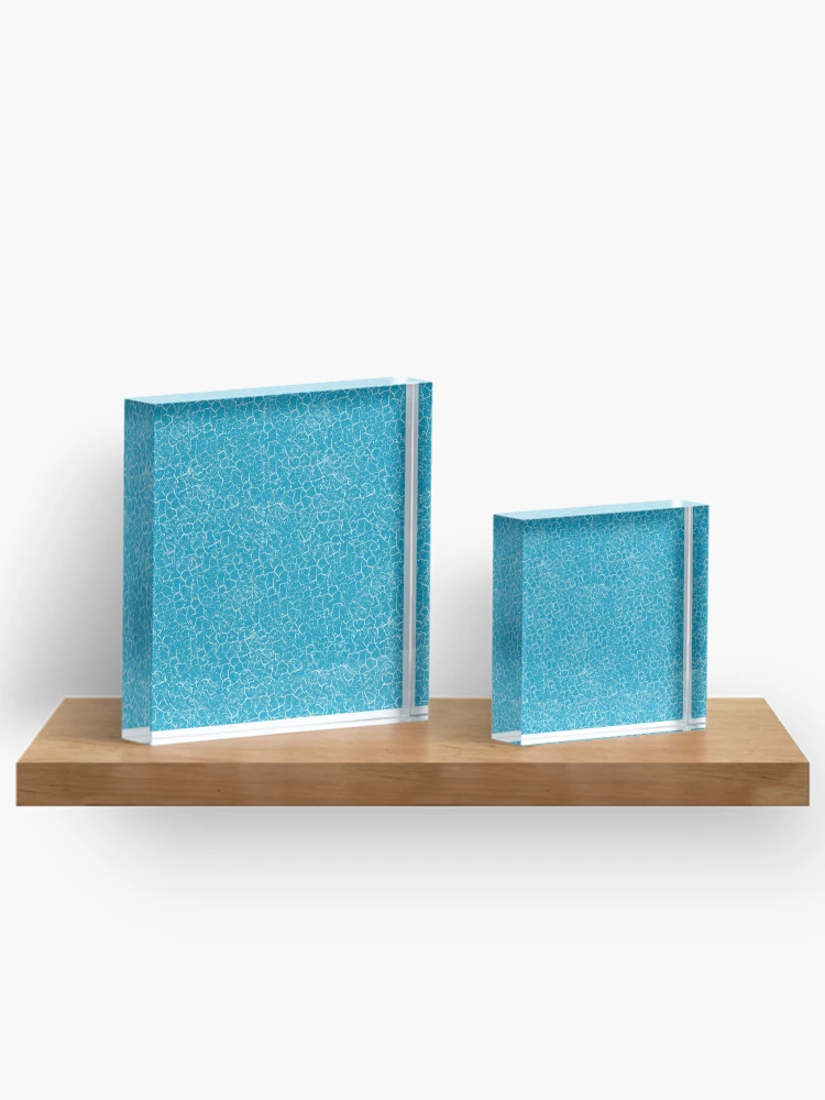 Thumbnail 3 of 5, Acrylic Block, Blue Ocean Pattern designed and sold by DesignCodeStore.