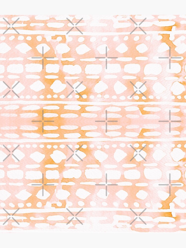 Abstract peach & pink pattern by ebozzastudio