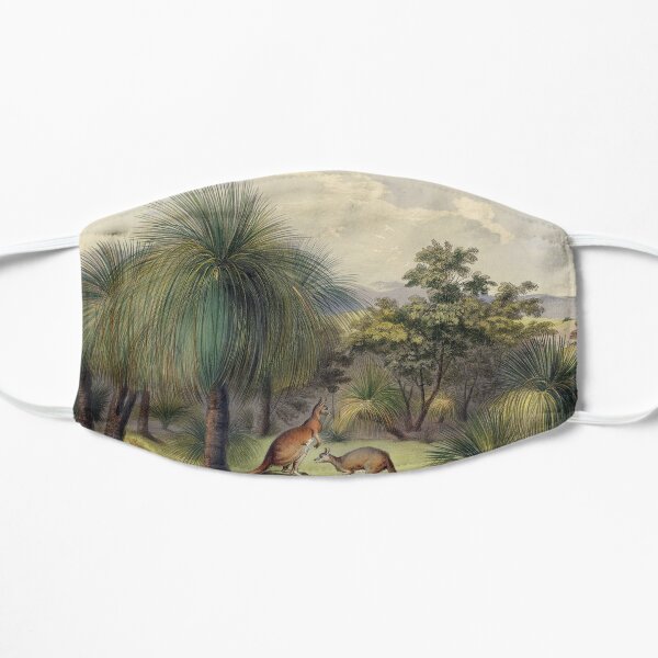 Grass trees at Yankallilla with the red kangaroo Flat Mask