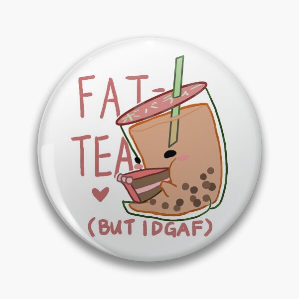 Item preview, Kawaii Boba Pun Design, Fat-tea designed and sold by artandboba.