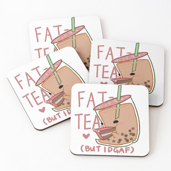Item preview, Kawaii Boba Pun Design, Fat-tea designed and sold by artandboba.