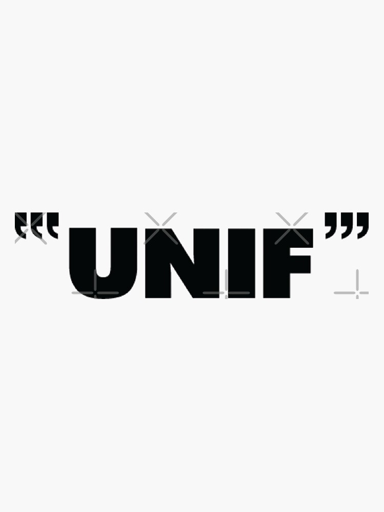 Unif Stickers for Sale