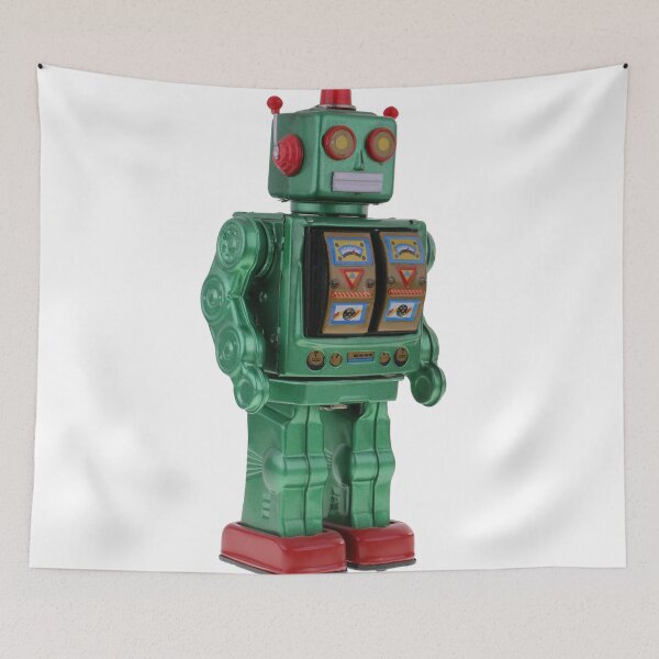 Item preview, Vintage Green Robot designed and sold by ChrisSideHustle.