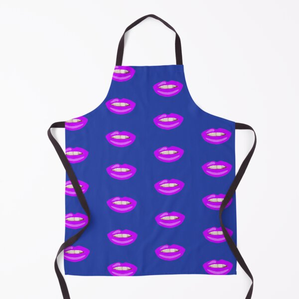 Item preview, Mouth Teeth Smile Mauve Lips Blue Bg designed and sold by joanstratton.