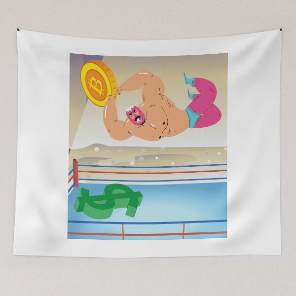 Item preview, Bitcoin Wrestler, Cryptocurrency over Fiat designed and sold by WinningUniverse.