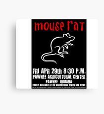 Mouse Rat Concert Poster Canvas Print