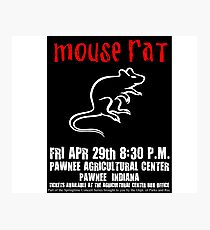 Mouse Rat Concert Poster Photographic Print