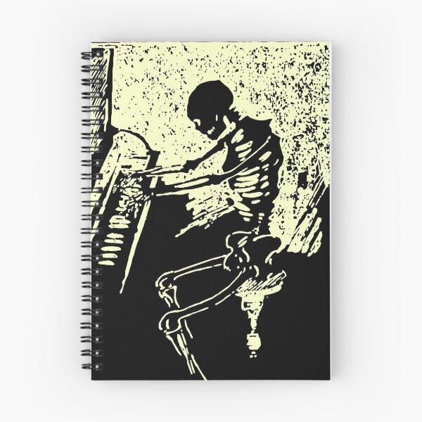Item preview, Skeleton On The Piano - White designed and sold by Banjoboy Art.