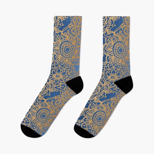 Item preview, Blue and Gold Mandala Pattern New 2020 designed and sold by Julie Erin Designs.