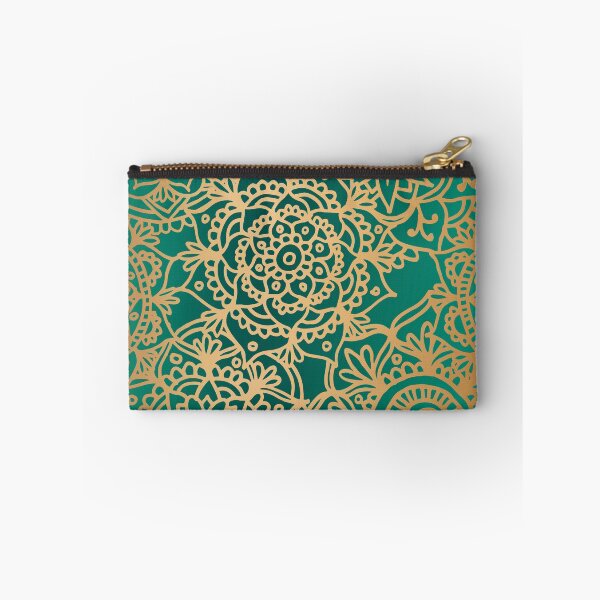 Item preview, Teal Green and Gold Mandala Pattern New 2020 designed and sold by Julie Erin Designs.