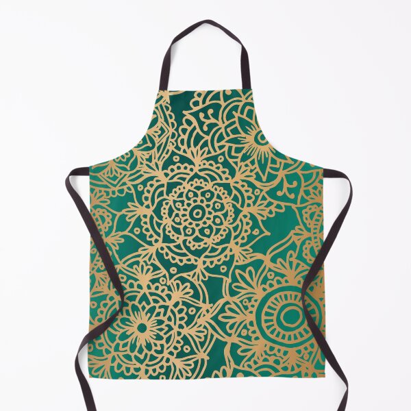 Item preview, Teal Green and Gold Mandala Pattern New 2020 designed and sold by Julie Erin Designs.