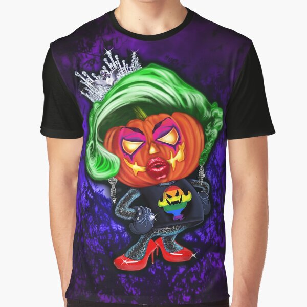 Halloween Queen Pumpkin Art by OrganicBeej Graphic T-Shirt
