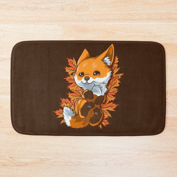Item preview, Red Fox Baby Animal Autumn Leaves designed and sold by Maria Garcia.