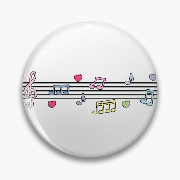 Item preview, pastel music notes 3 designed and sold by hichamdamo.