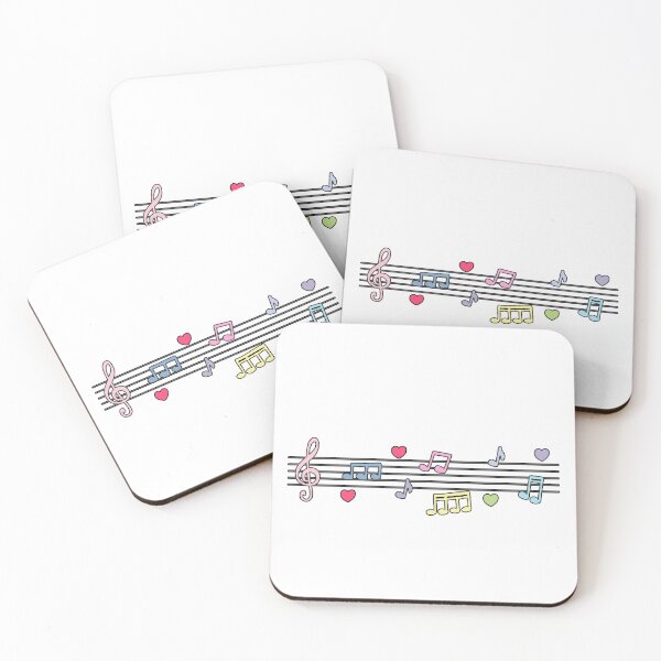Item preview, pastel music notes 3 designed and sold by hichamdamo.
