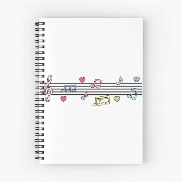 Item preview, pastel music notes 3 designed and sold by hichamdamo.