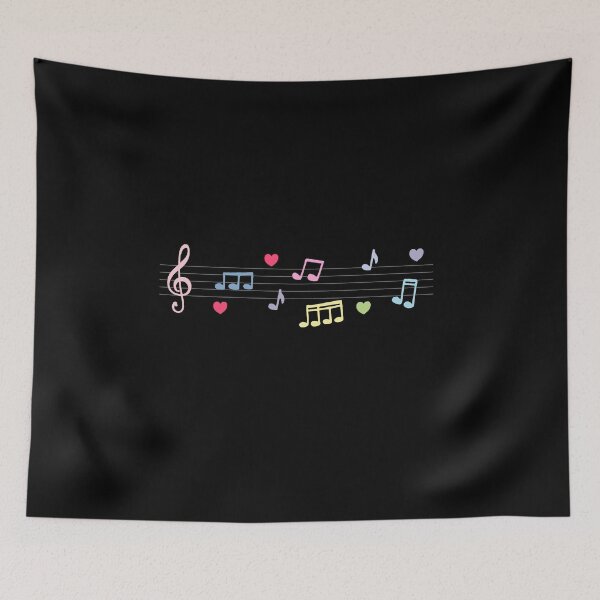 Item preview, pastel music notes 3 designed and sold by hichamdamo.