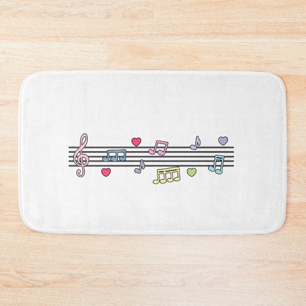 Item preview, pastel music notes 3 designed and sold by hichamdamo.