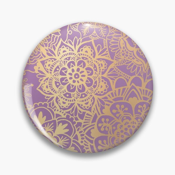 Item preview, Light Purple and Gold Mandala Pattern designed and sold by Julie Erin Designs.