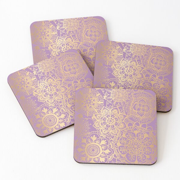 Item preview, Light Purple and Gold Mandala Pattern designed and sold by Julie Erin Designs.