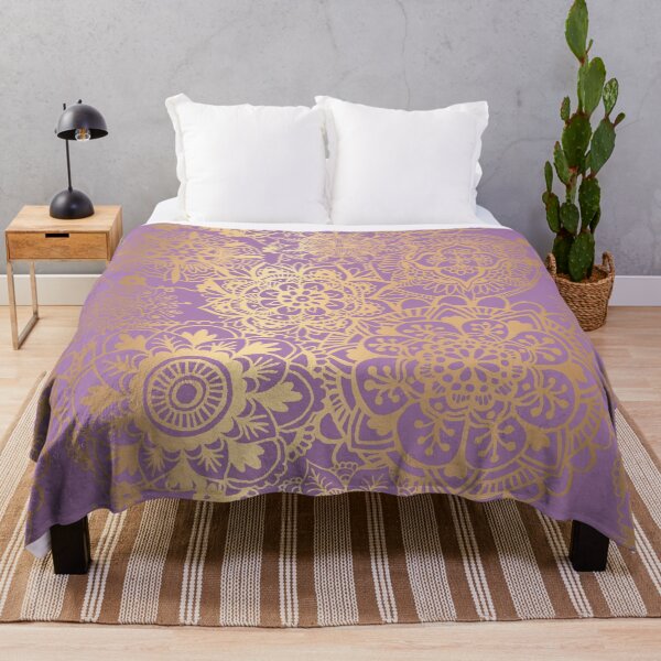 Item preview, Light Purple and Gold Mandala Pattern designed and sold by Julie Erin Designs.