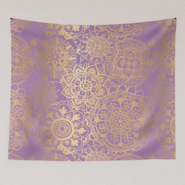 Item preview, Light Purple and Gold Mandala Pattern designed and sold by Julie Erin Designs.