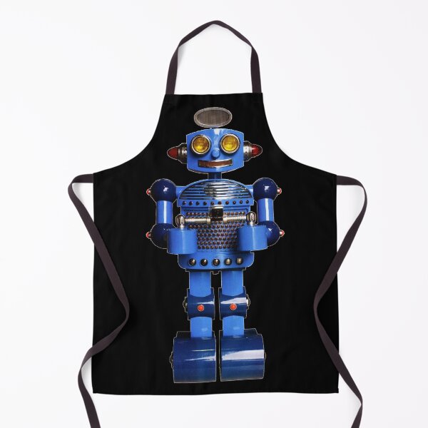Artikelvorschau, Vintage Blue Robot 2 entworfen und verkauft von ChrisSideHustle.