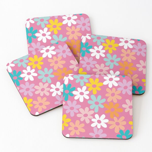 Item preview, FLOWERS AND FLEUR DE LIS PINK YELLOW WHIE AND BLUE designed and sold by bigerdan.