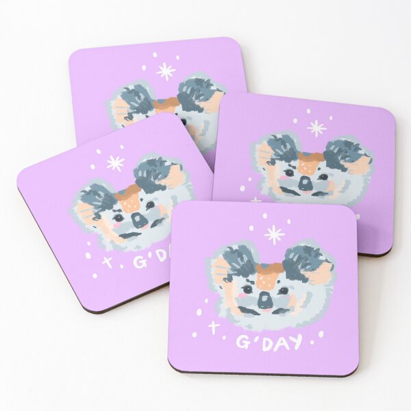 Item preview, Gday, G'Day, koala, cute, baby gift, Aussie, Australia, Australian animal designed and sold by Megan O'Brien.
